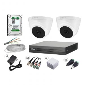 kit 2 cámaras full hd con dvr e instalación