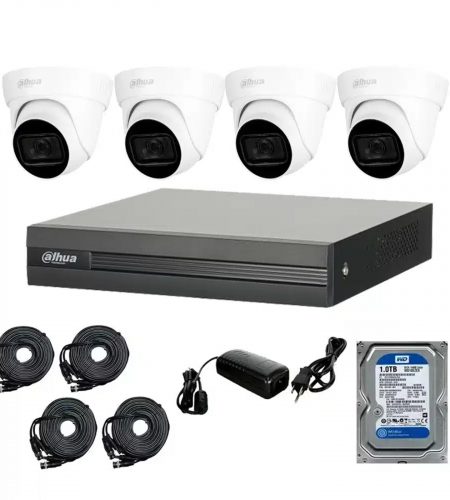 kit 4 cámaras full hd + dvr + instalación