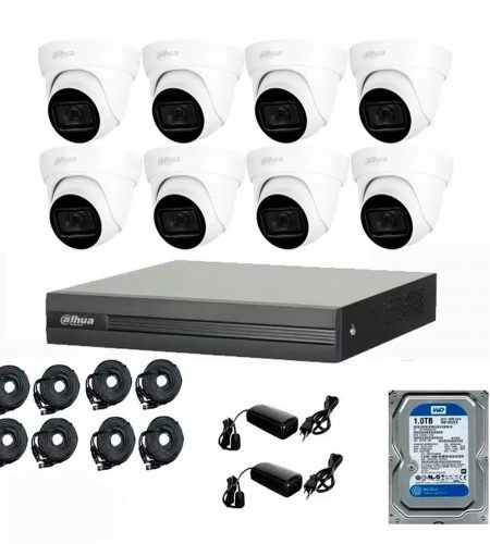 kit 8 cámaras full hd con dvr e instalación